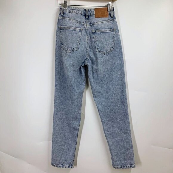 Zara Women's High Waist‎ Cotton Mom Classic 5 Pocket Jeans Size 2 - Picture 2 of 15